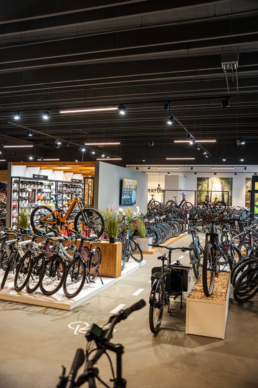 Innenansicht der Fahrrad-Station Filiale